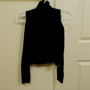 zara Cut out shoulder knit sweater